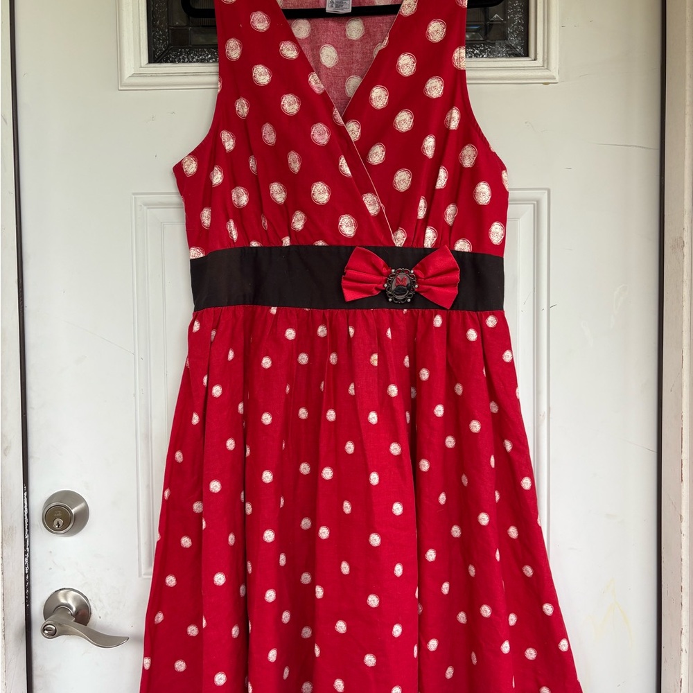 Disney Red and White Polka Dot women’s Dress